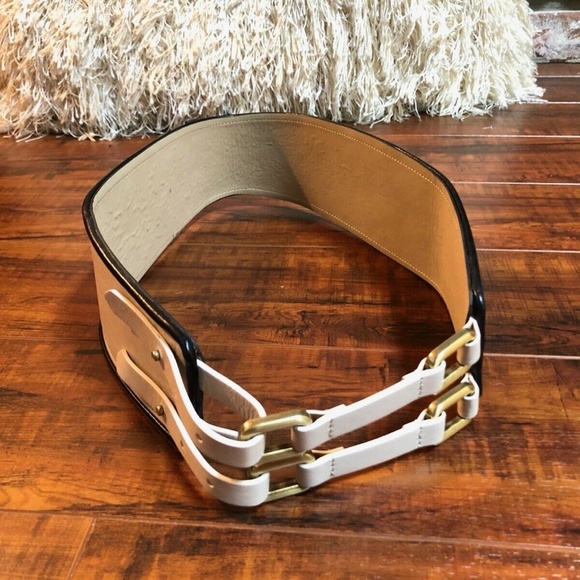 BoHo Double Buckle Faux Leather High Waisted Belt main image 4
